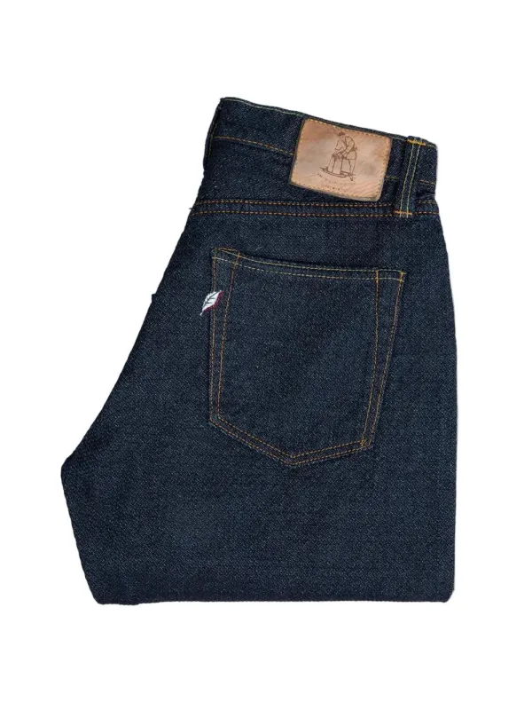 Pure Blue Japan – Double Indigo Sashiko Relaxed Tapered Jeans [1170-2-ID] made by Pure Blue Japan