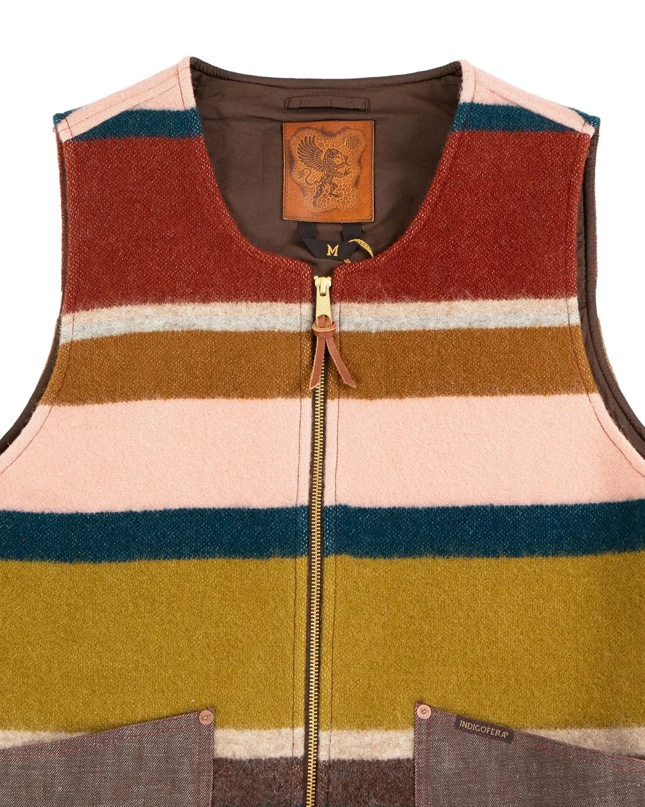 Indigofera - Catskill Striped Wool Blanket Vest sold by Private & Co. product image thumbnail 3