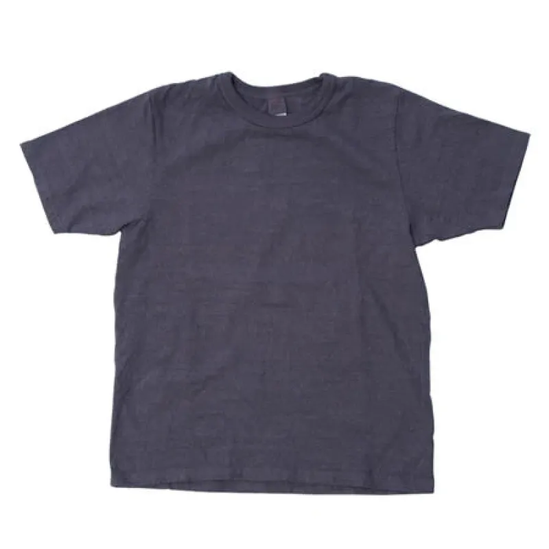 UES MFG.CO. - No. 8 Slub Nep Short Sleeve T-shirt Purple Navy [652321] made by Private & Co.