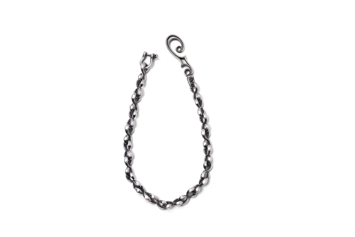 Accel - F-Hole S-Kan Silver Plated Brass Wallet Chain [IPC-03] made by Private & Co.