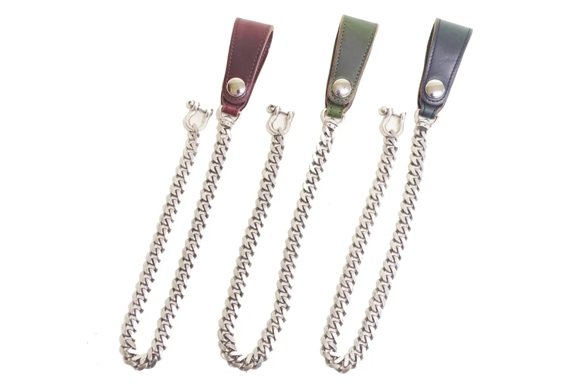 Inception - Chromexcel Leather Silver Plated Brass Chain [IPC-11] made by INCEPTION