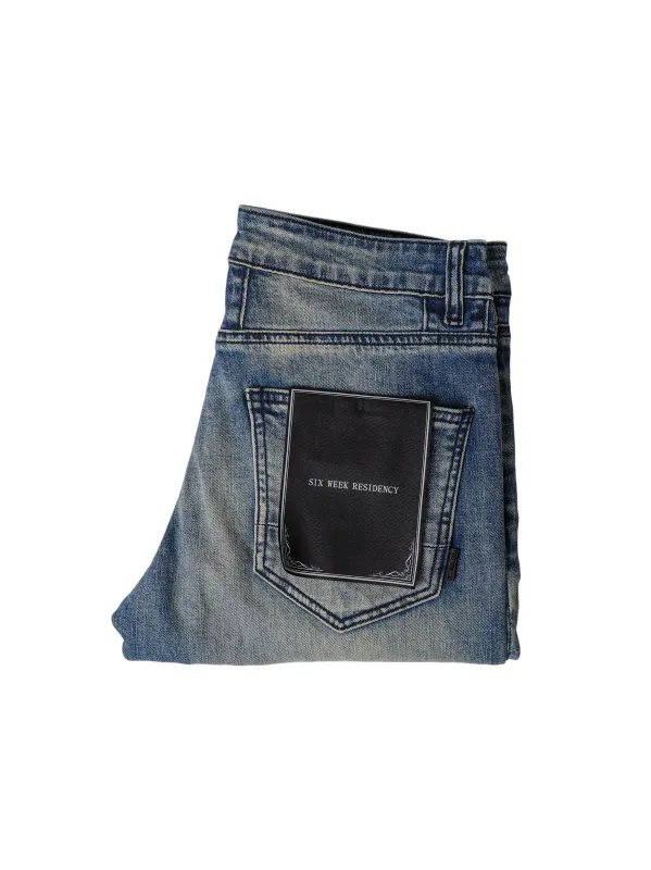 Six Week Residency - Japan Vintage Desert Indigo Skinny Jeans [D01] made by Private & Co.