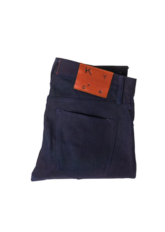 Kato - Navy Selvedge Slim Tapered Jeans made by Private & Co.