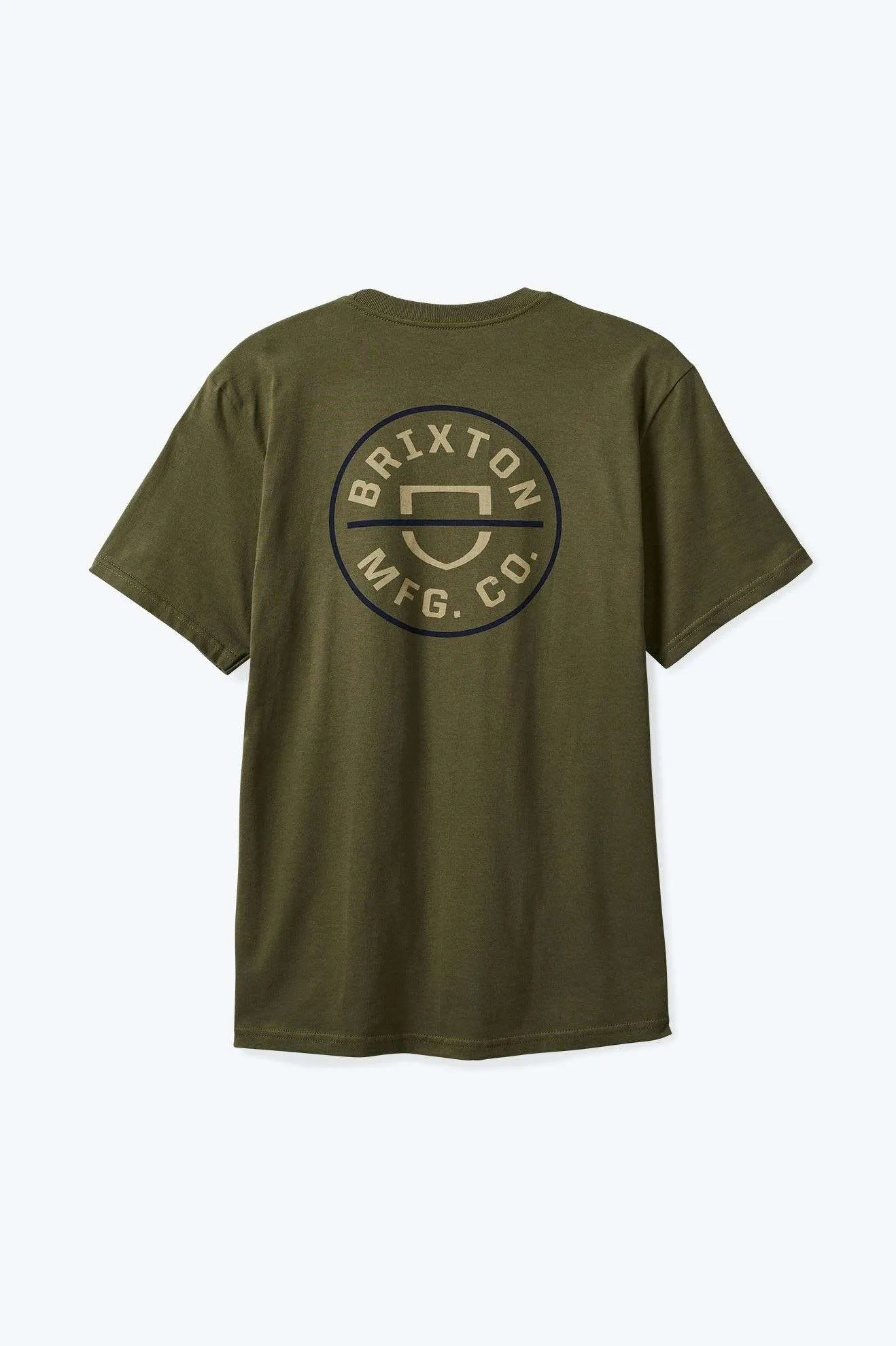 Brixton Men's Crest II S/S - Ivy Green/Sand/Navy sold by Railcar