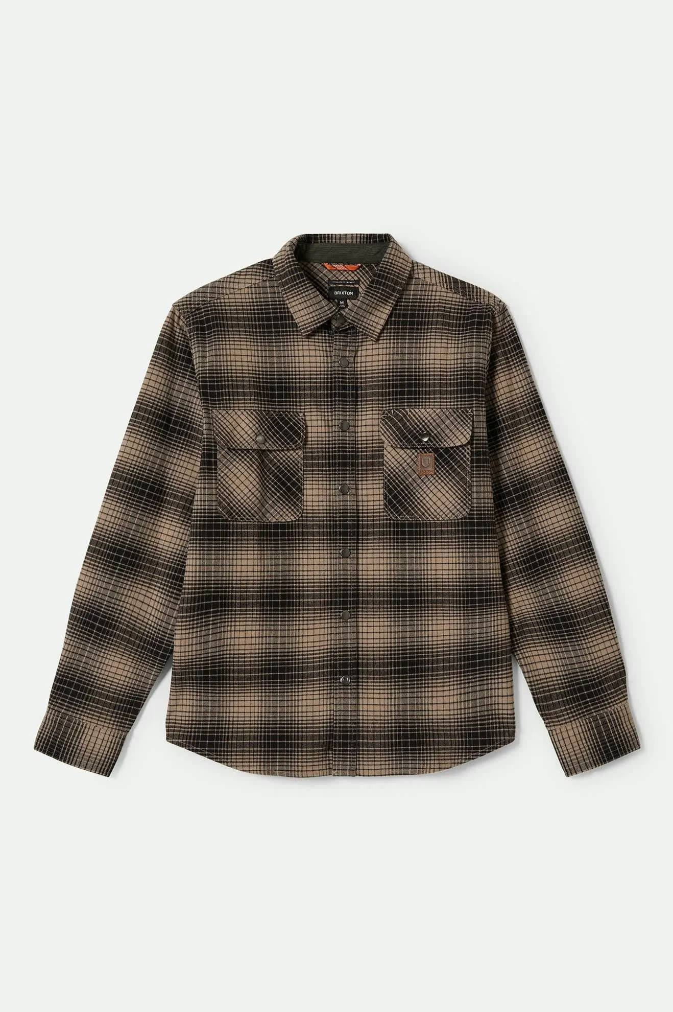 Brixton Men's Builders Bowery STR Water Resistant Flannel - Black/ Cinder Grey 01430 sold by Railcar product image thumbnail 4