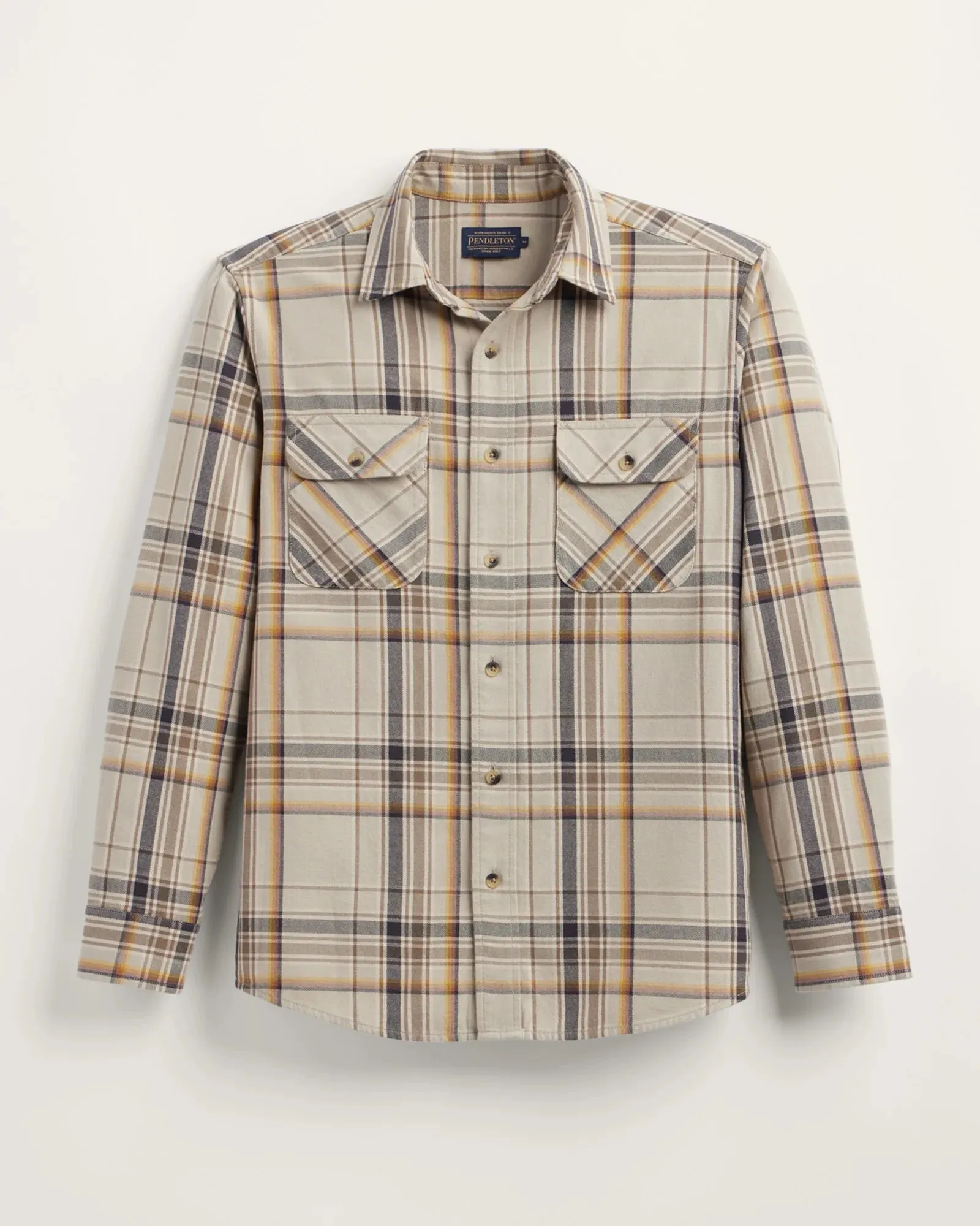 Pendleton Men's Beach Shack Shirt Tan Multi Plaid - 79599 sold by Railcar