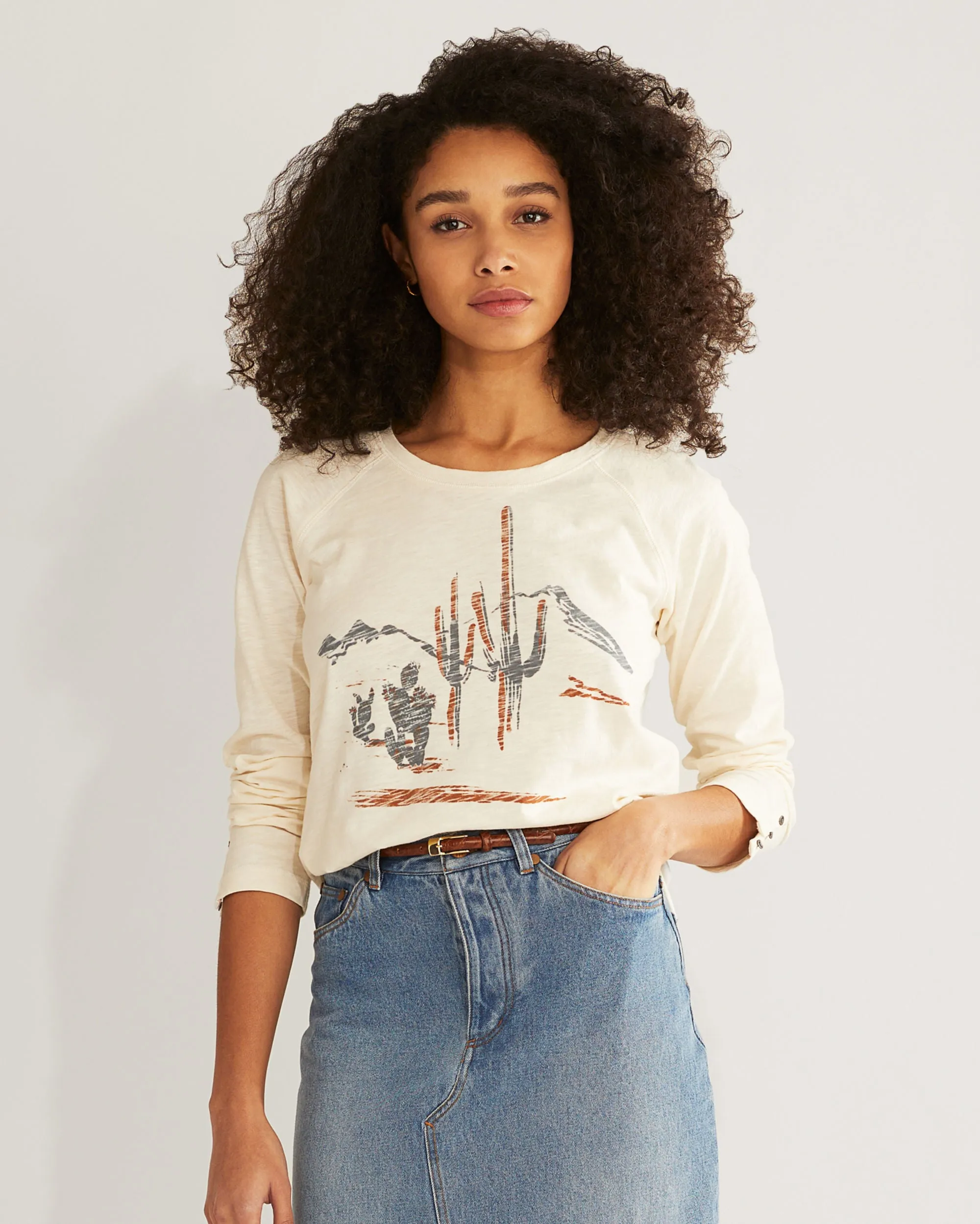 Pendleton Women's Long-Sleeve Western Graphic Tee sold by Railcar product image thumbnail 2
