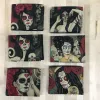 HR Designs Small Wallet - Black/(Dia De Los Muertos Pinup) sold by Railcar