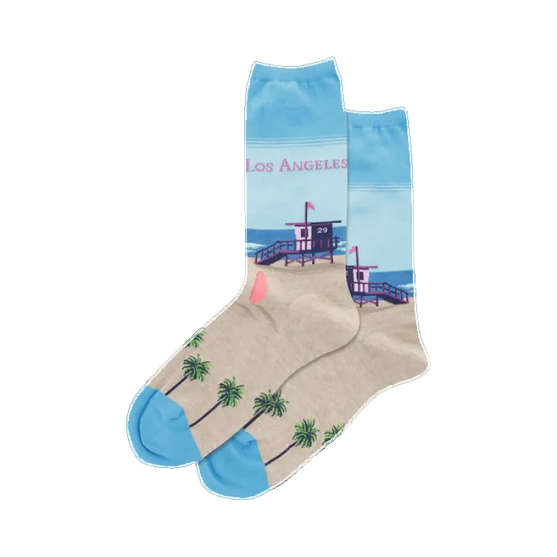 HotSox Women's Los Angeles Crew Socks sold by Railcar