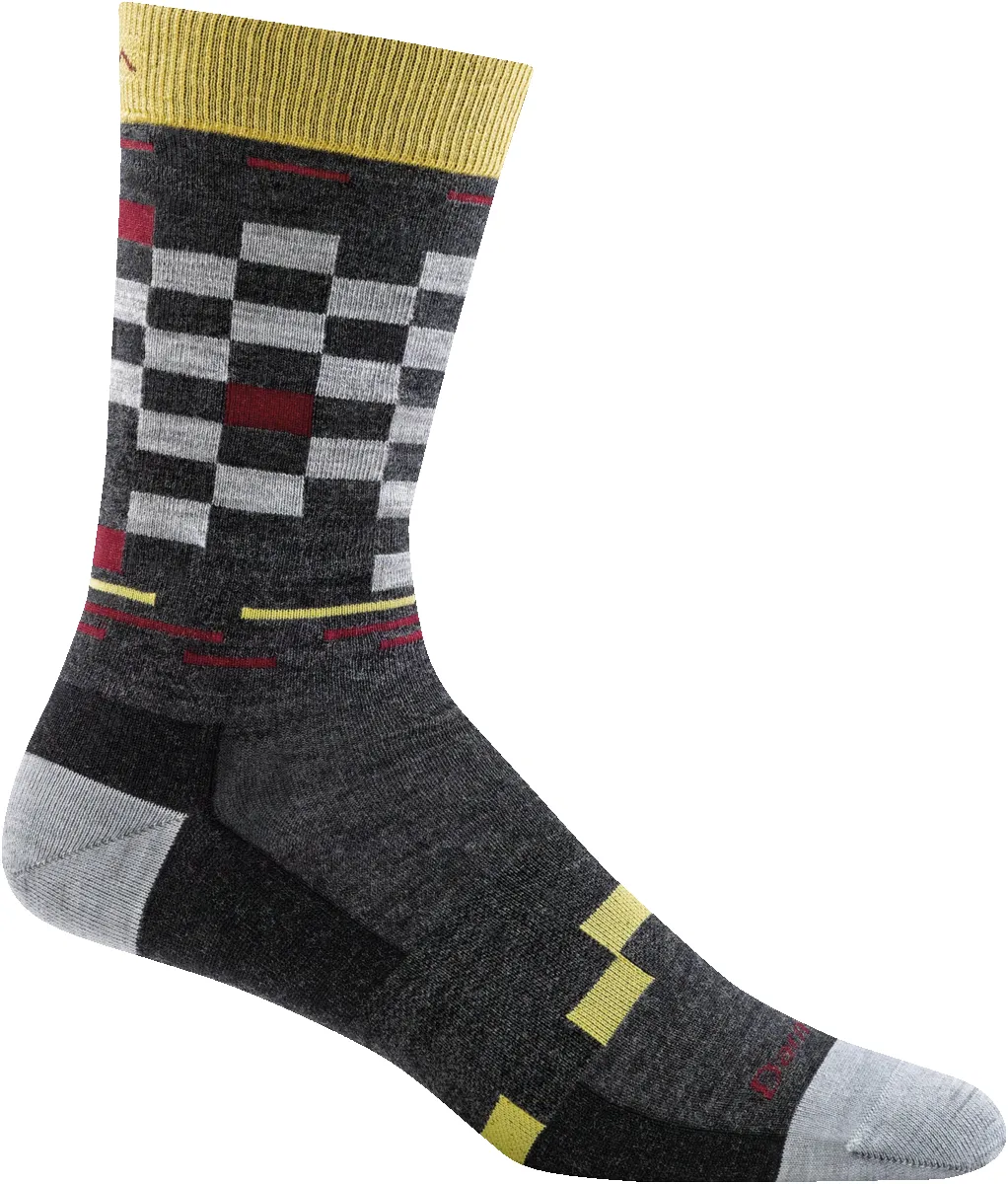 Darn Tough Derby Crew Lightweight - Charcoal sold by Railcar