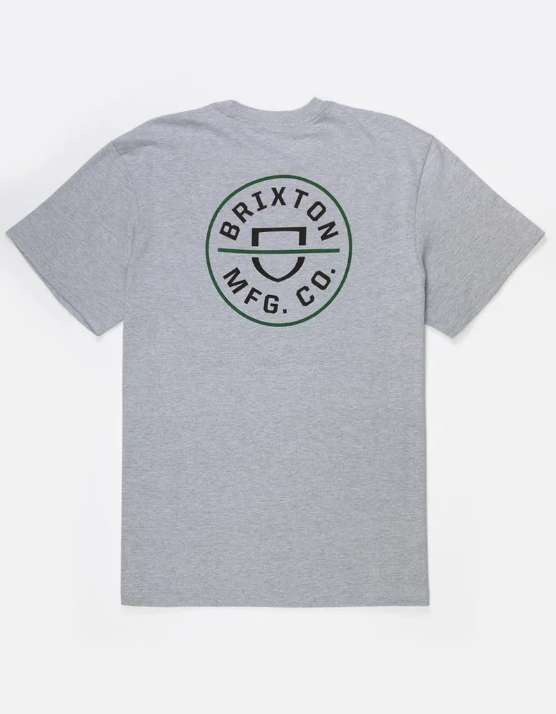 Brixton Men's Crest II S/S - Heather Grey/Washed Blackpine sold by Railcar product image thumbnail 2