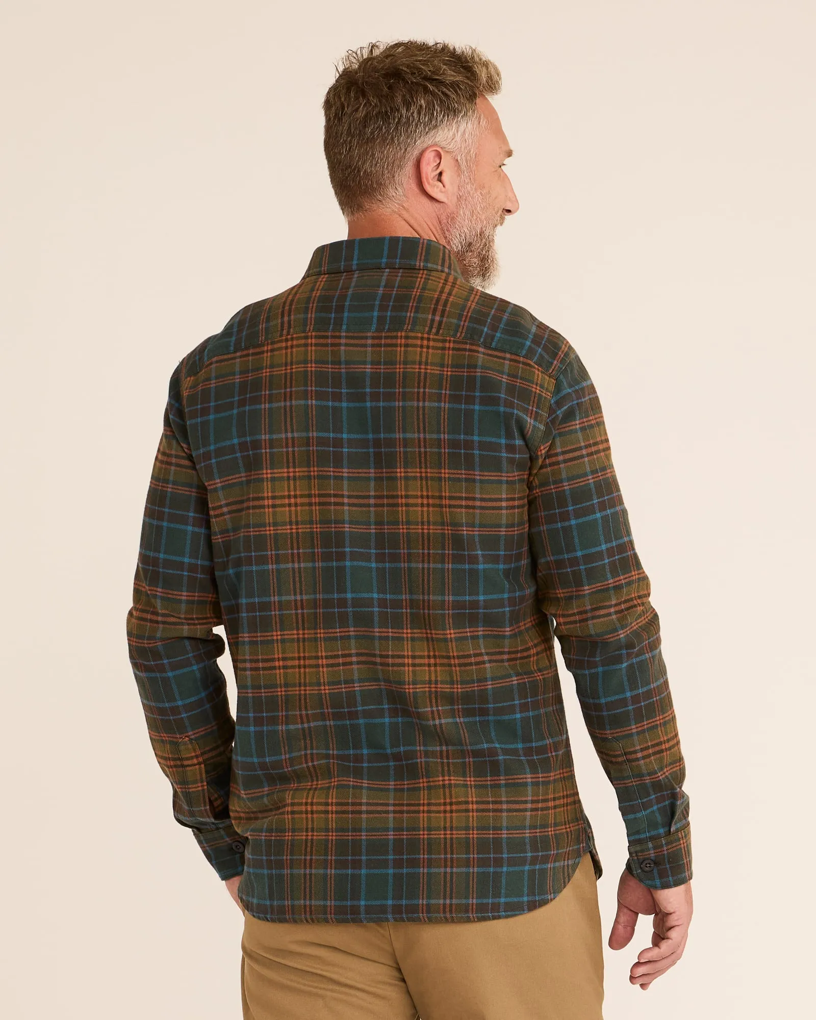Pendleton Men's Burnside Shirt Olive/Blue/Rust Plaid RA1150-79579 sold by Railcar product image thumbnail 2