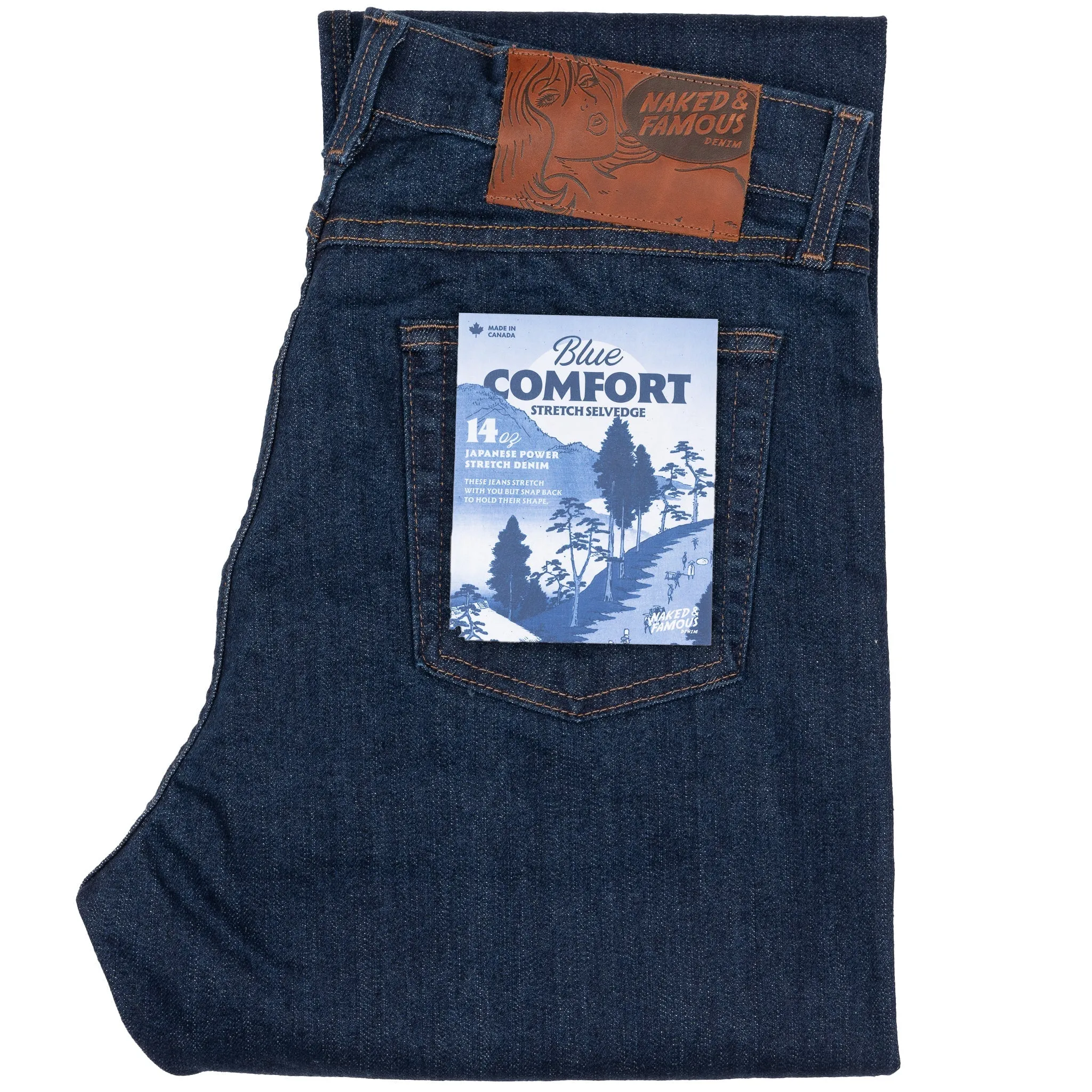 Blue Comfort Stretch Selvedge - True Guy (101123621) sold by Railcar
