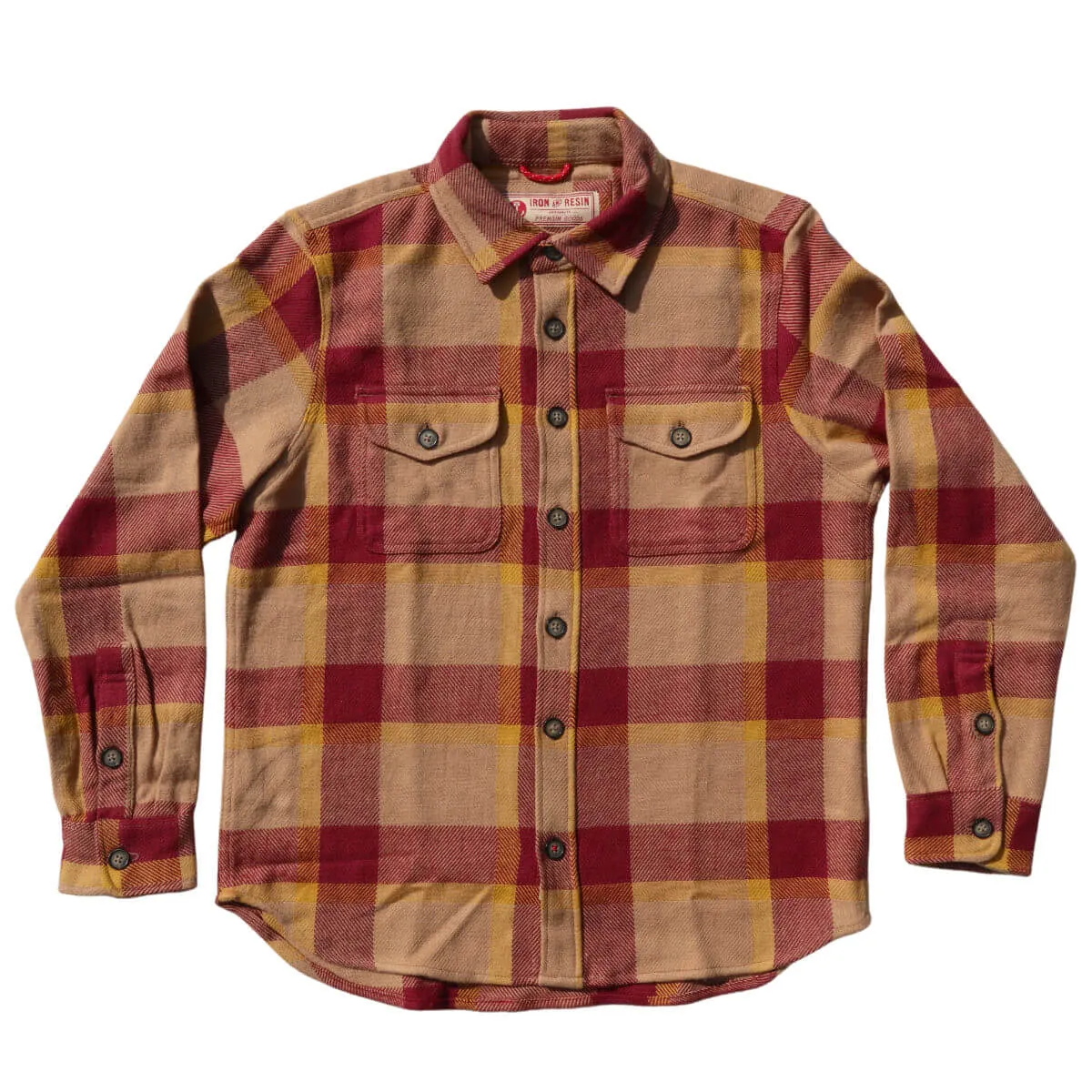 Men's Conejo Shirt Twill- Red (103642) sold by Railcar