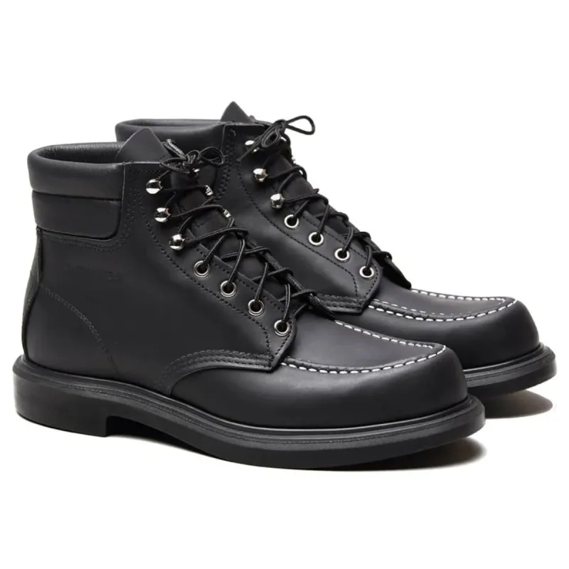 Red Wing Men's Supersole Moc Toe -Black (8133) made by Railcar