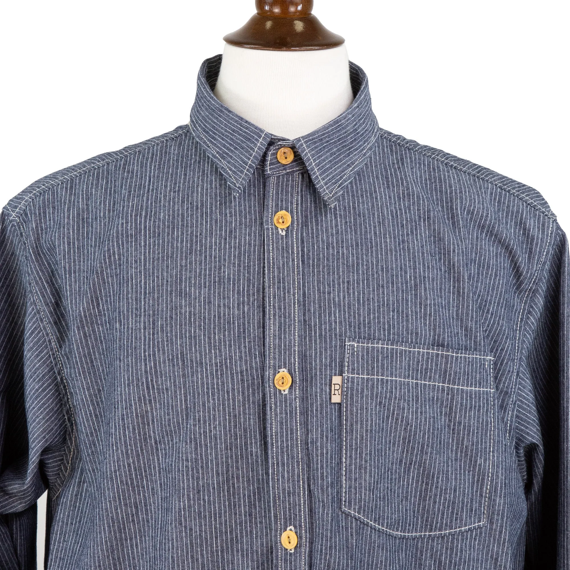 Speed Prewashed Pin Stripe Shirt sold by Railcar product image thumbnail 4
