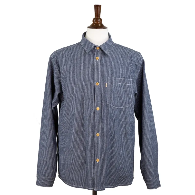 Speed Prewashed Pin Stripe Shirt made by Railcar
