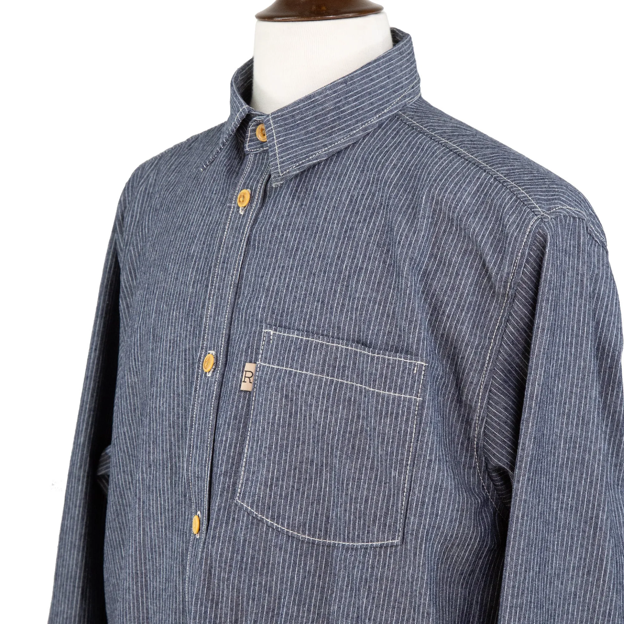 Speed Prewashed Pin Stripe Shirt sold by Railcar product image thumbnail 3