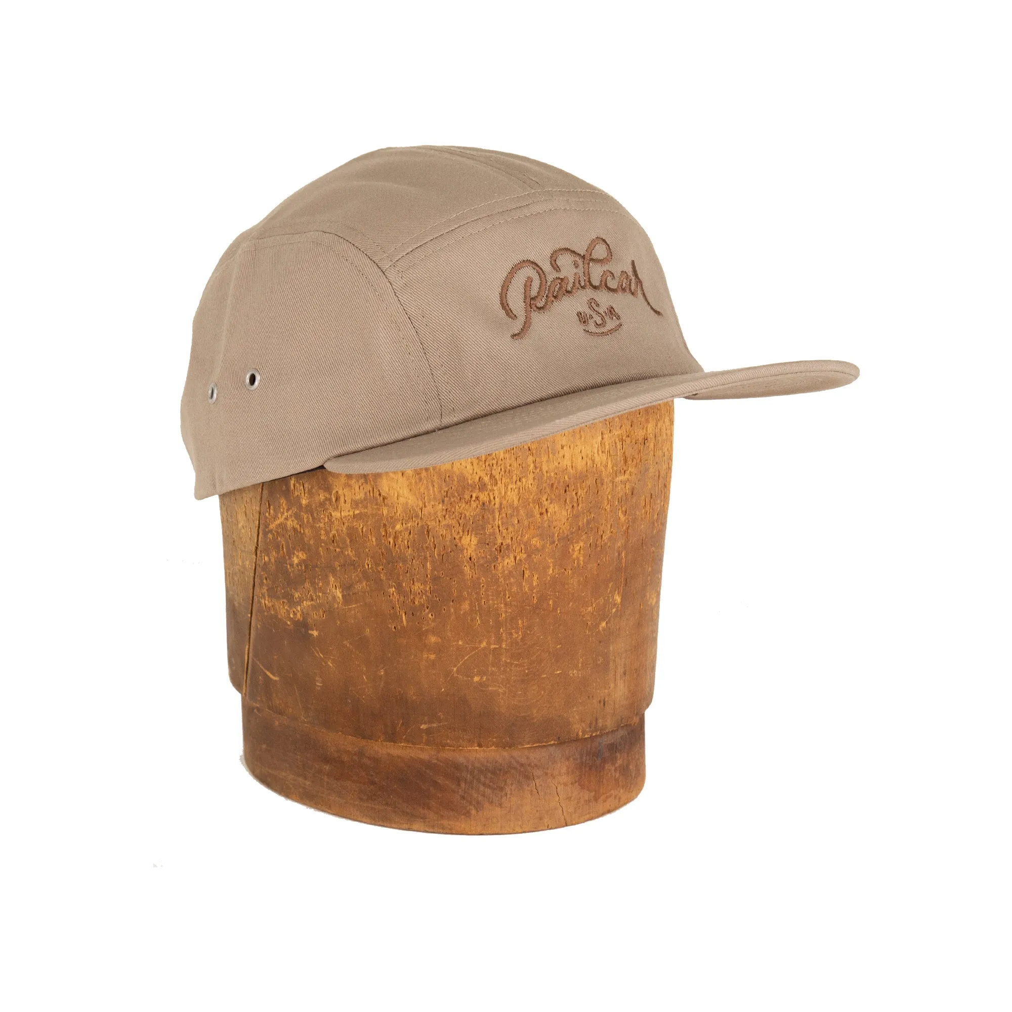 Railcar USA Khaki Five Panel Camp Hat sold by Railcar