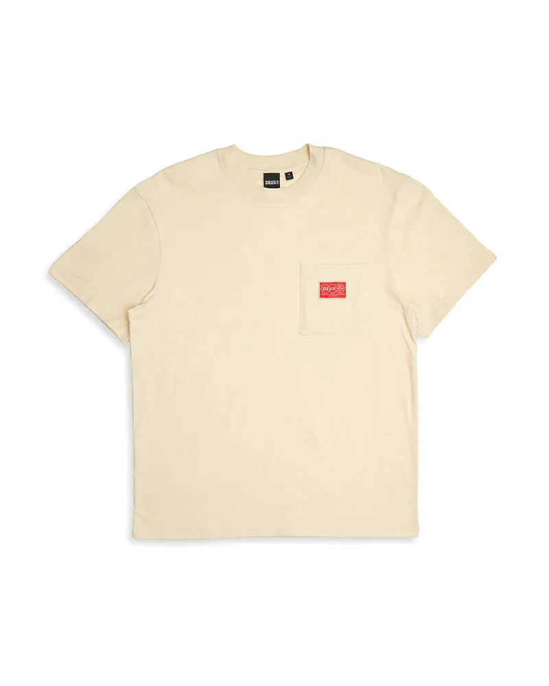 Deus Ex Machina Venture Pocket Tee /Dirty White sold by Railcar