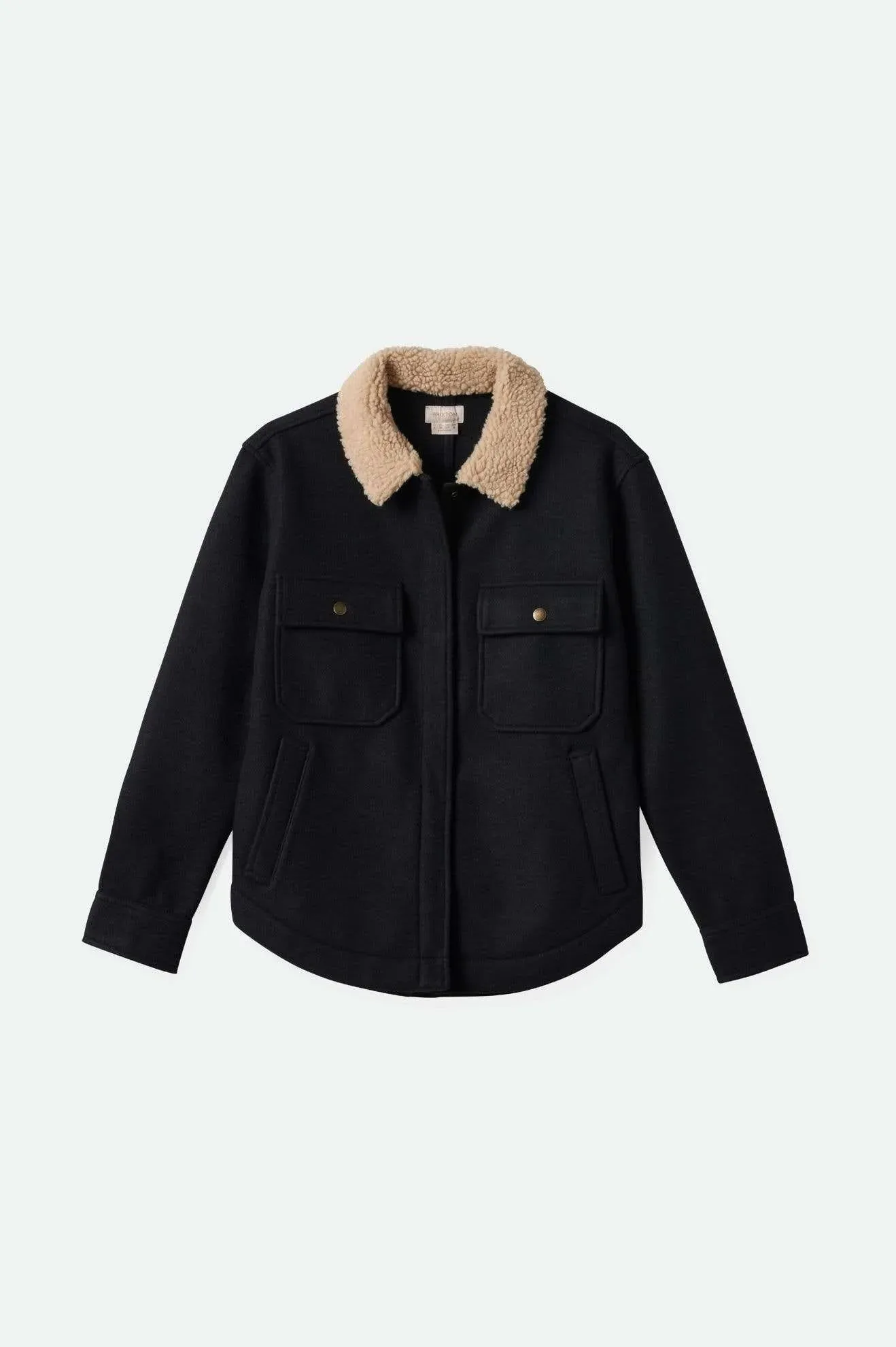 Brixton Women's Durham Shirt Jacket - Black (SKU: 03447) sold by Railcar