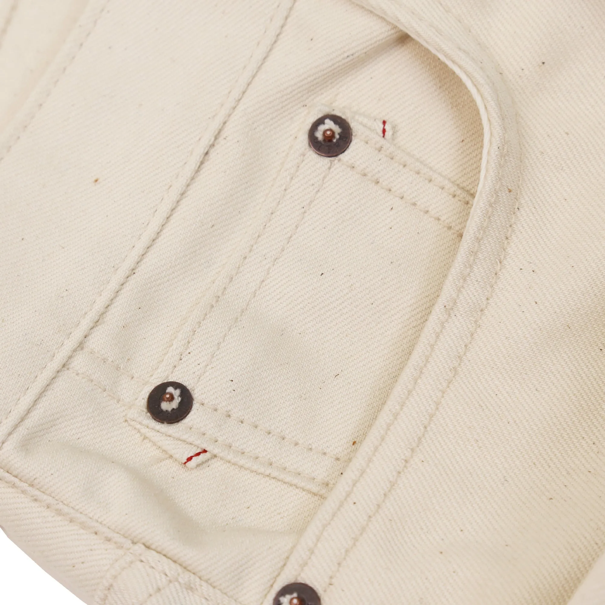 Spikes X105 Taper Leg 12 Oz Ecru Natural Selvedge sold by Railcar product image thumbnail 3