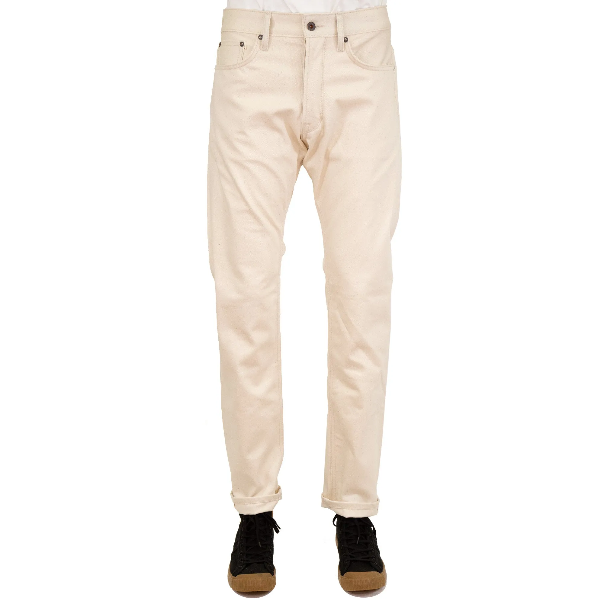 Spikes X105 Taper Leg 12 Oz Ecru Natural Selvedge sold by Railcar