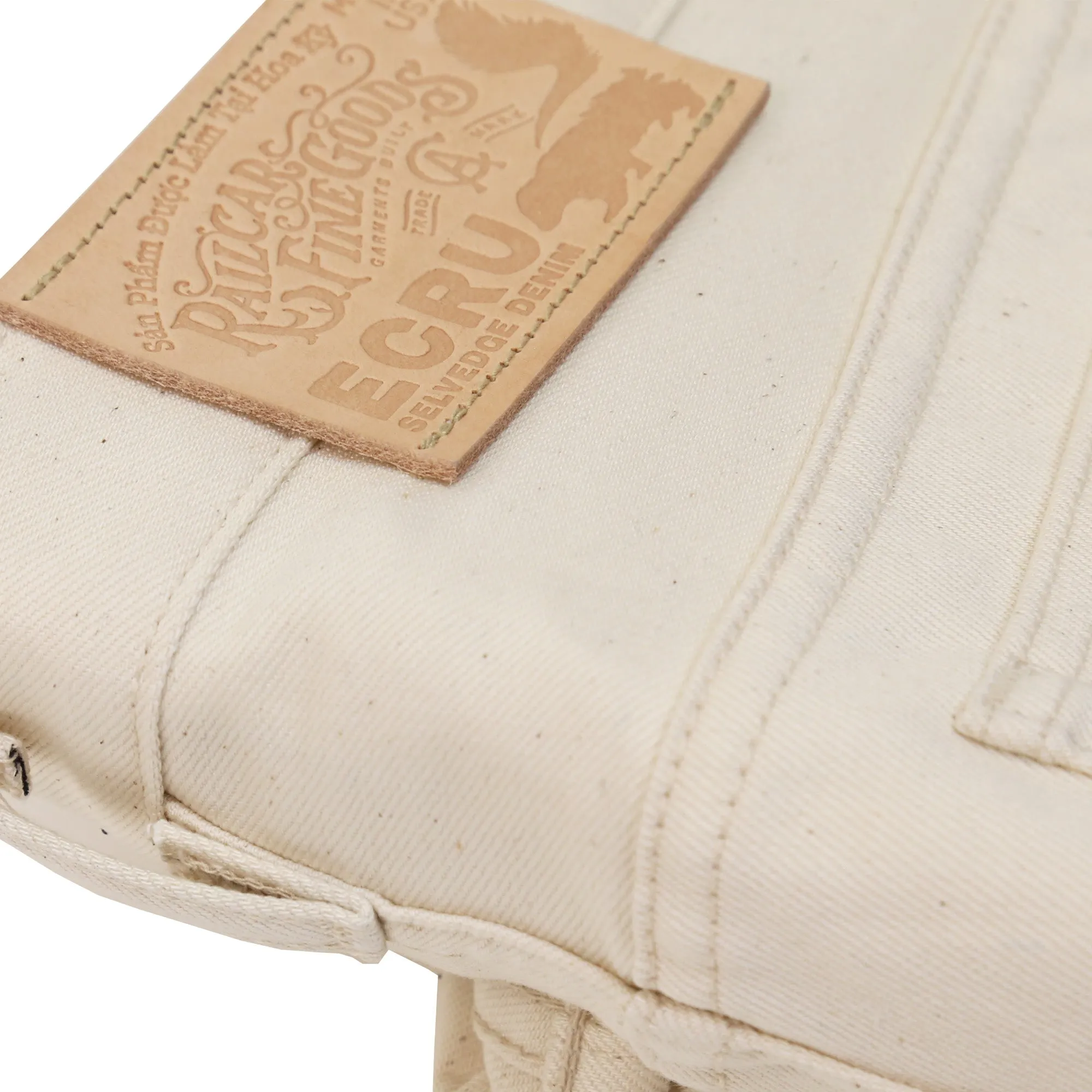 Spikes X105 Taper Leg 12 Oz Ecru Natural Selvedge sold by Railcar product image thumbnail 4