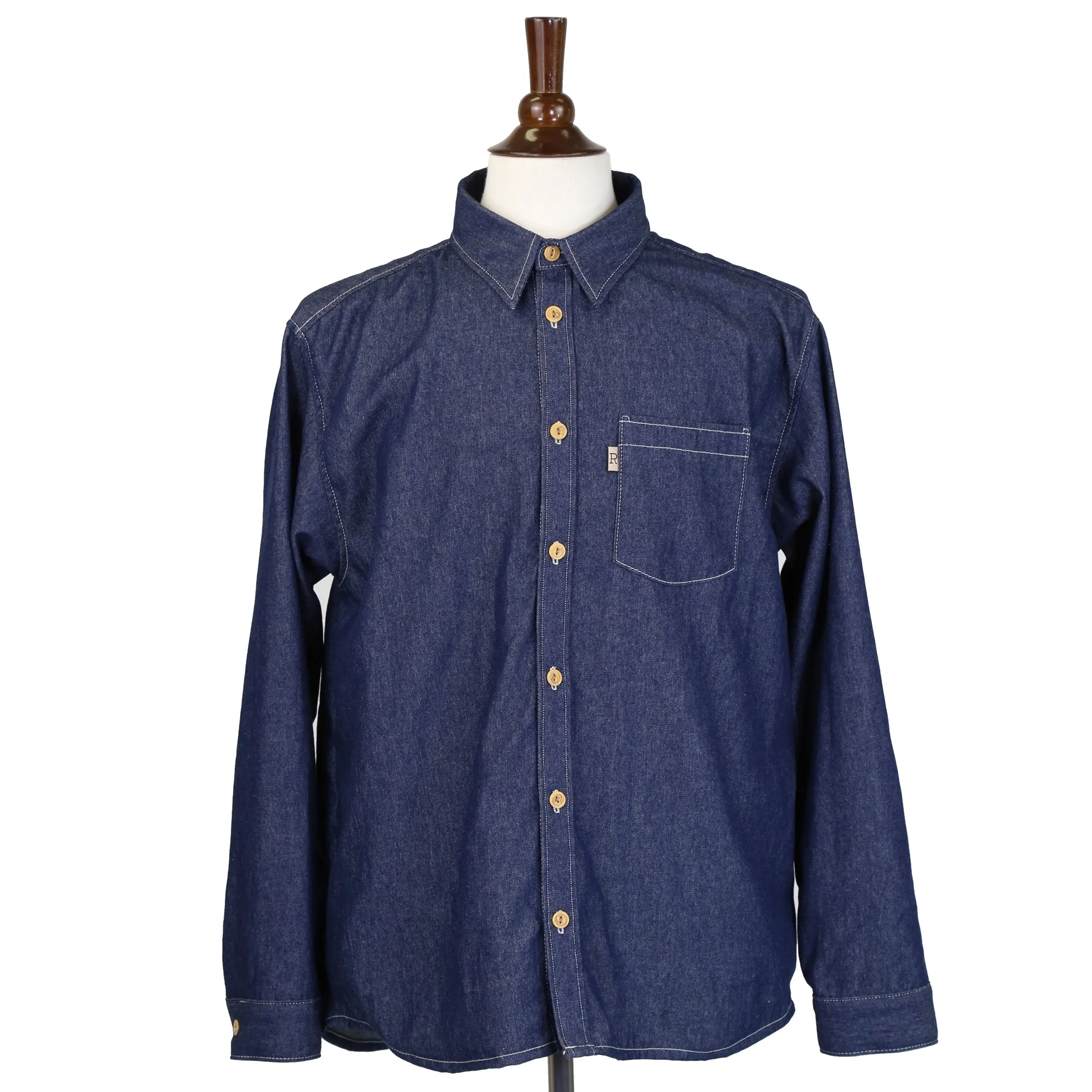 Speed Prewashed Indigo Chambray Shirt sold by Railcar