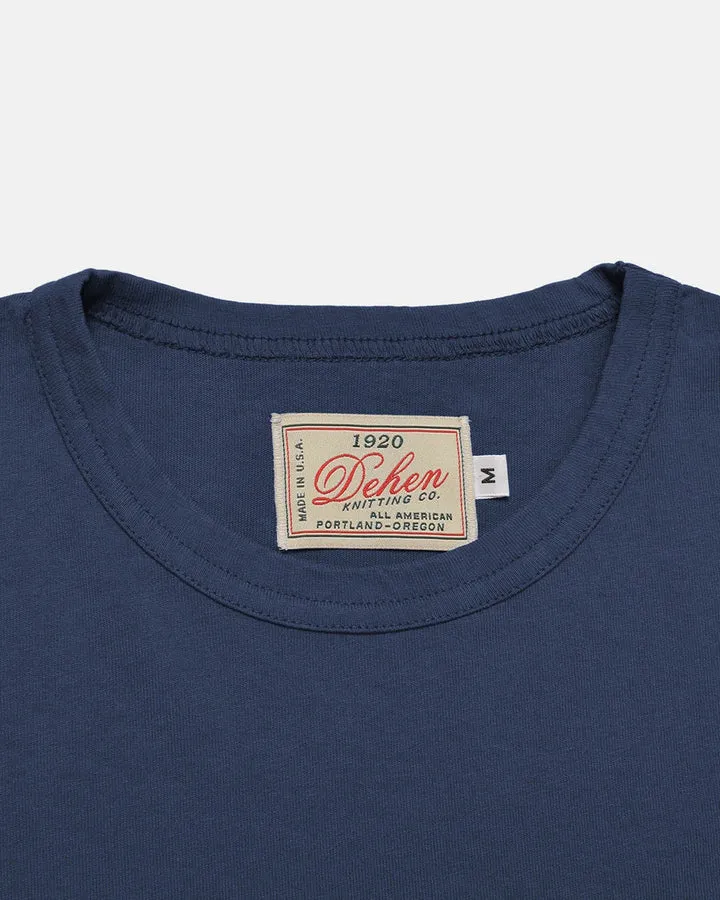 Dehen 1920 Heavy Duty Pocket Tee - Navy sold by Railcar product image thumbnail 2