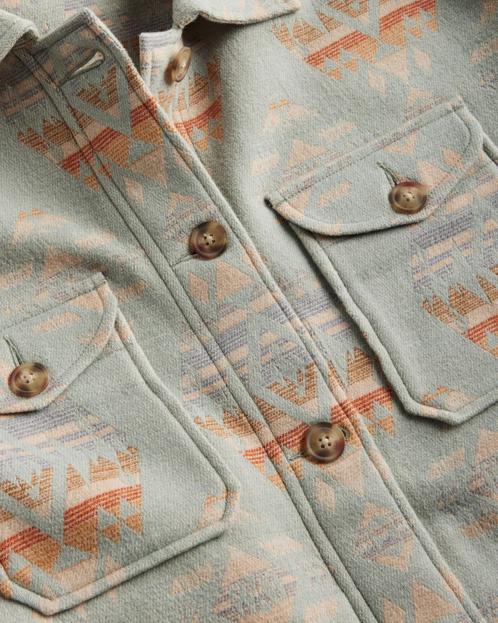 Pendleton Women's Doublesoft Shirt Jacket Shale Blue Agate Beach sold by Railcar product image thumbnail 2