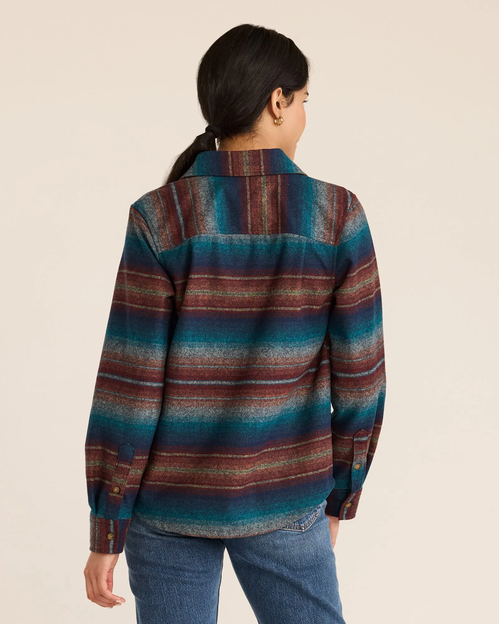 Pendleton Women's Board Shirt - Blue Multi Stripe (TM586-32677) sold by Railcar product image thumbnail 2