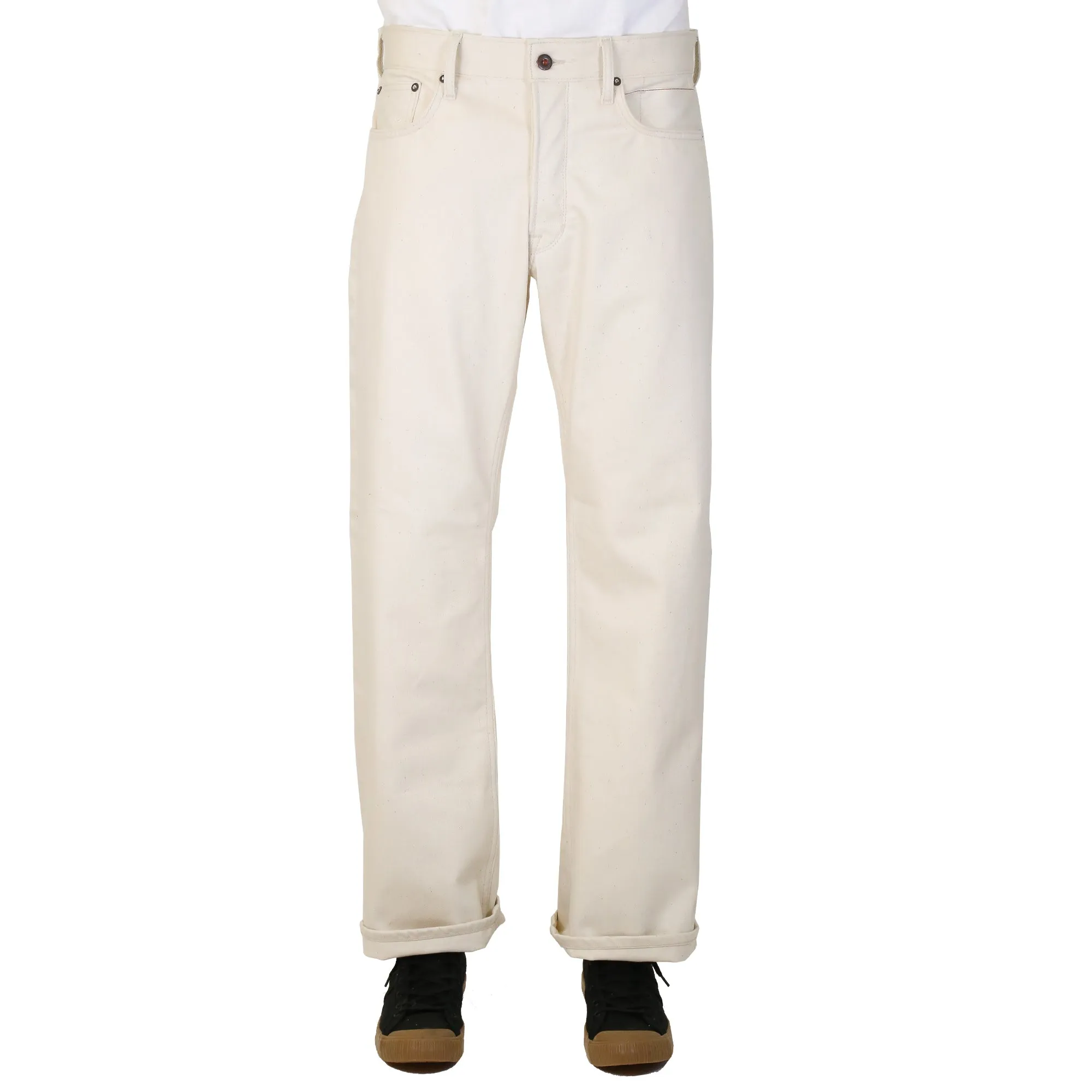 Goldline X105 True Straight Leg Cinch Back 12 Oz Ecru Natural Selvedge sold by Railcar