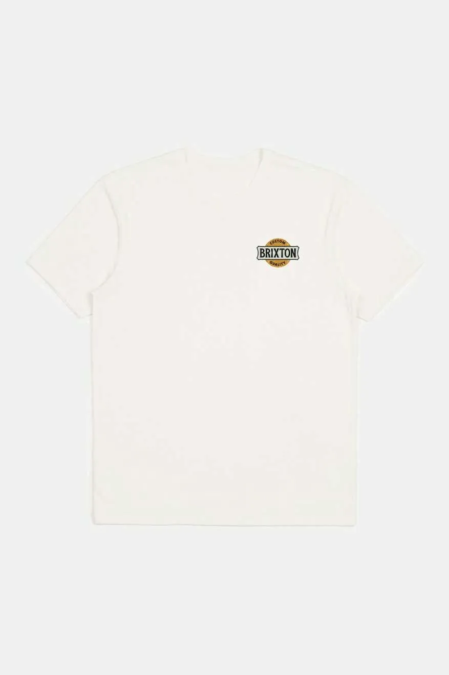 Brixton Men's Wendall S/S Tailored T-Shirt sold by Railcar product image thumbnail 2