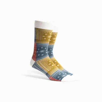Richer Poorer Men's Bandana Sock - Multi sold by Railcar
