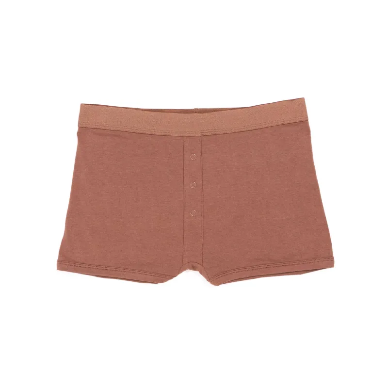 Richer Poorer Women's Cotton Modal Boxer Brief - Latte sold by Railcar
