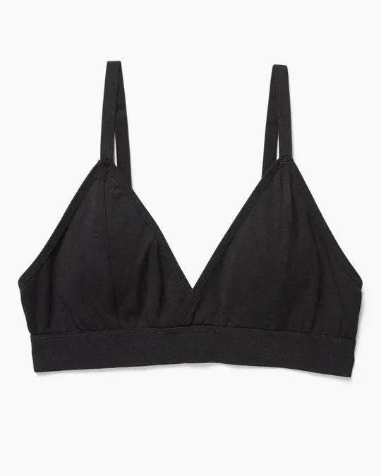 Richer Poorer Women's Cotton Modal Classic Bralette - Black sold by Railcar