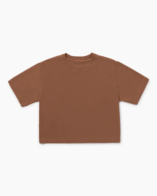 Richer Poorer Women's Relaxed Crop Tee - Latte sold by Railcar