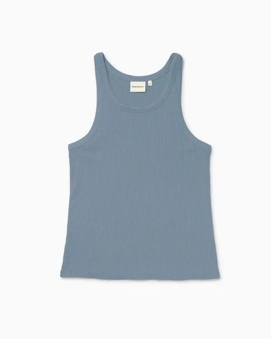 Richer Poorer Women's Vintage Rib Tank - Blue Mirage sold by Railcar