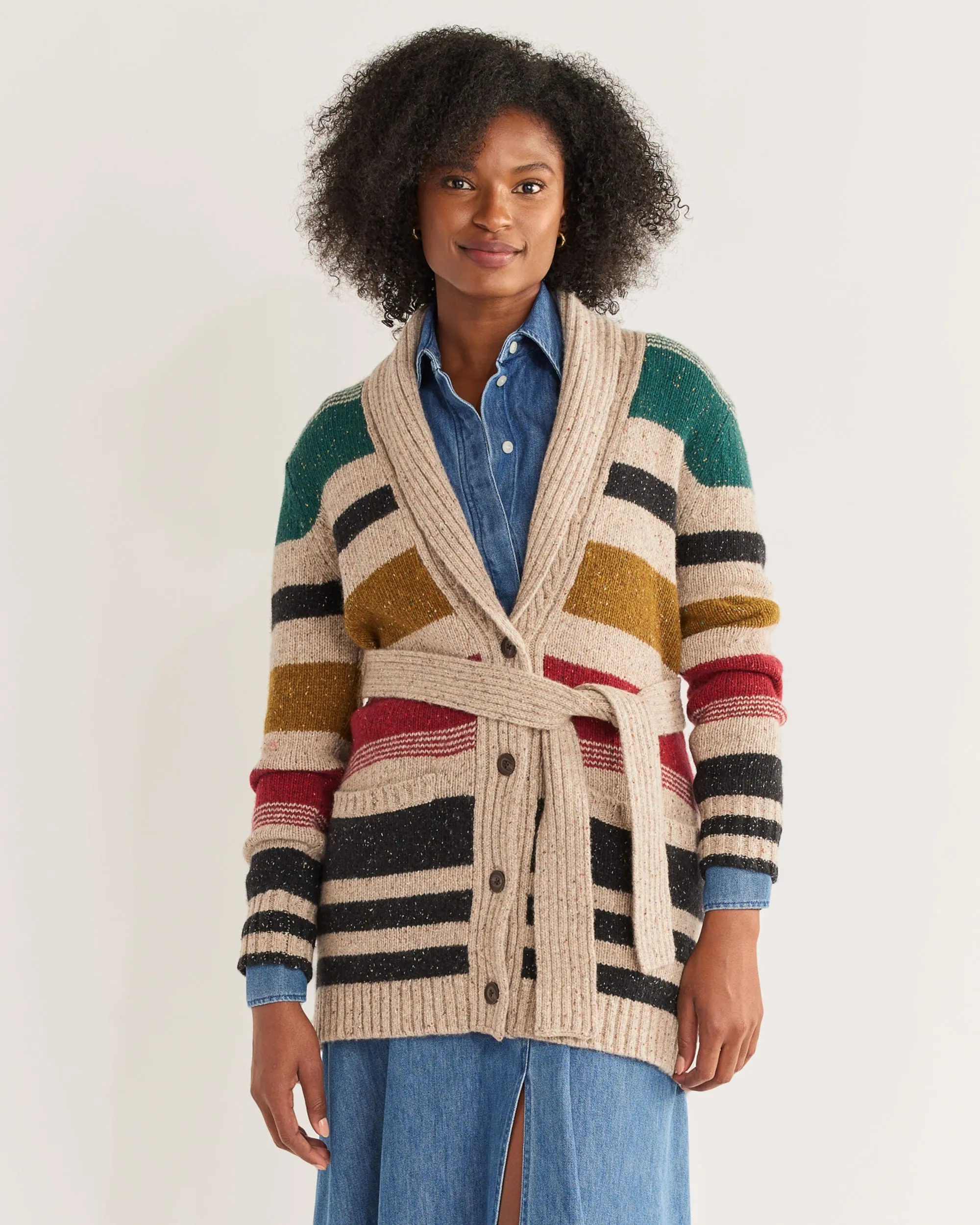 Pendleton Women's Camp Stripe Cardigan sold by Railcar