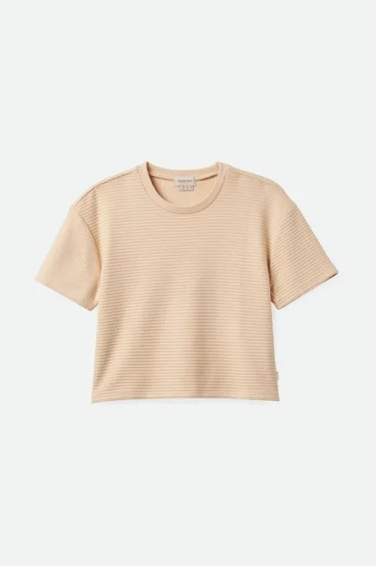 Brixton Women's Bandera Boxy Top Biscotti sold by Railcar