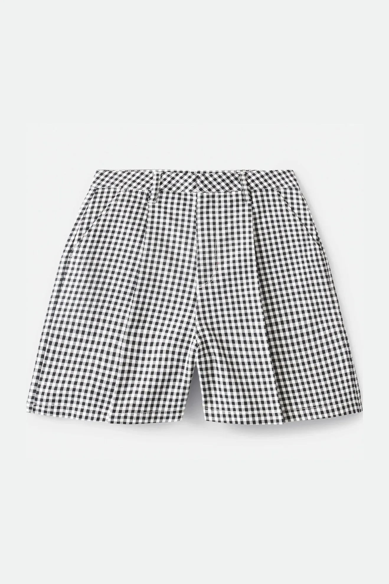 Brixton Victory Trouser Short - Black Gingham (04240) sold by Railcar