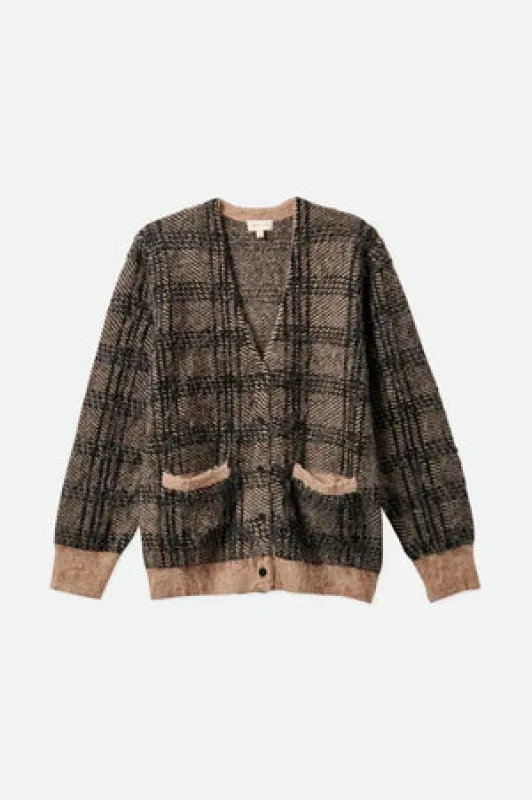 Brixton Women's Baja Cardigan - Black sold by Railcar