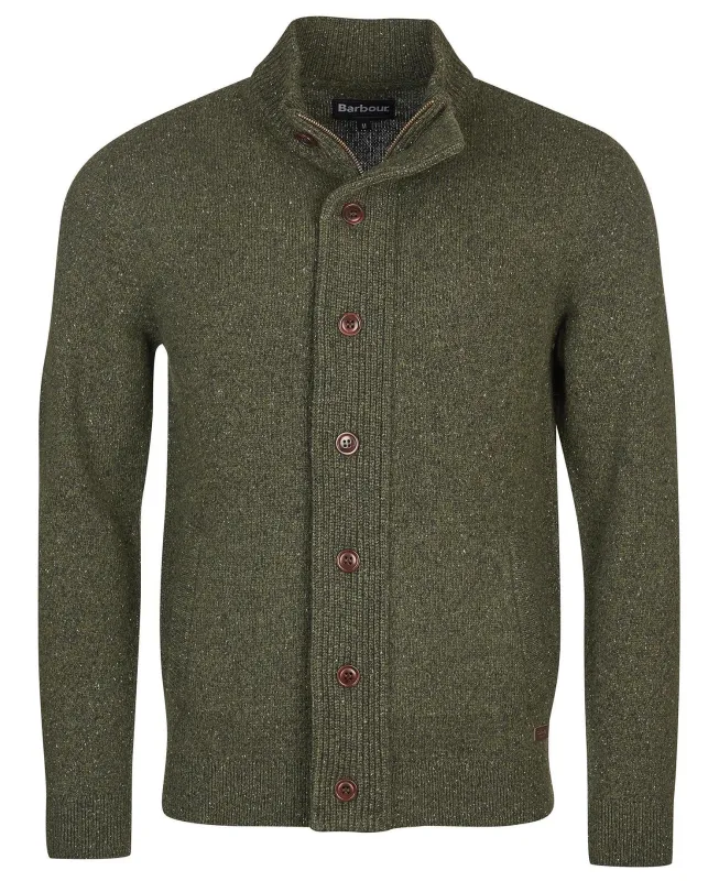 Barbour Essential Cardigan Tisbury Zip Through/Dark Seaweed sold by Railcar