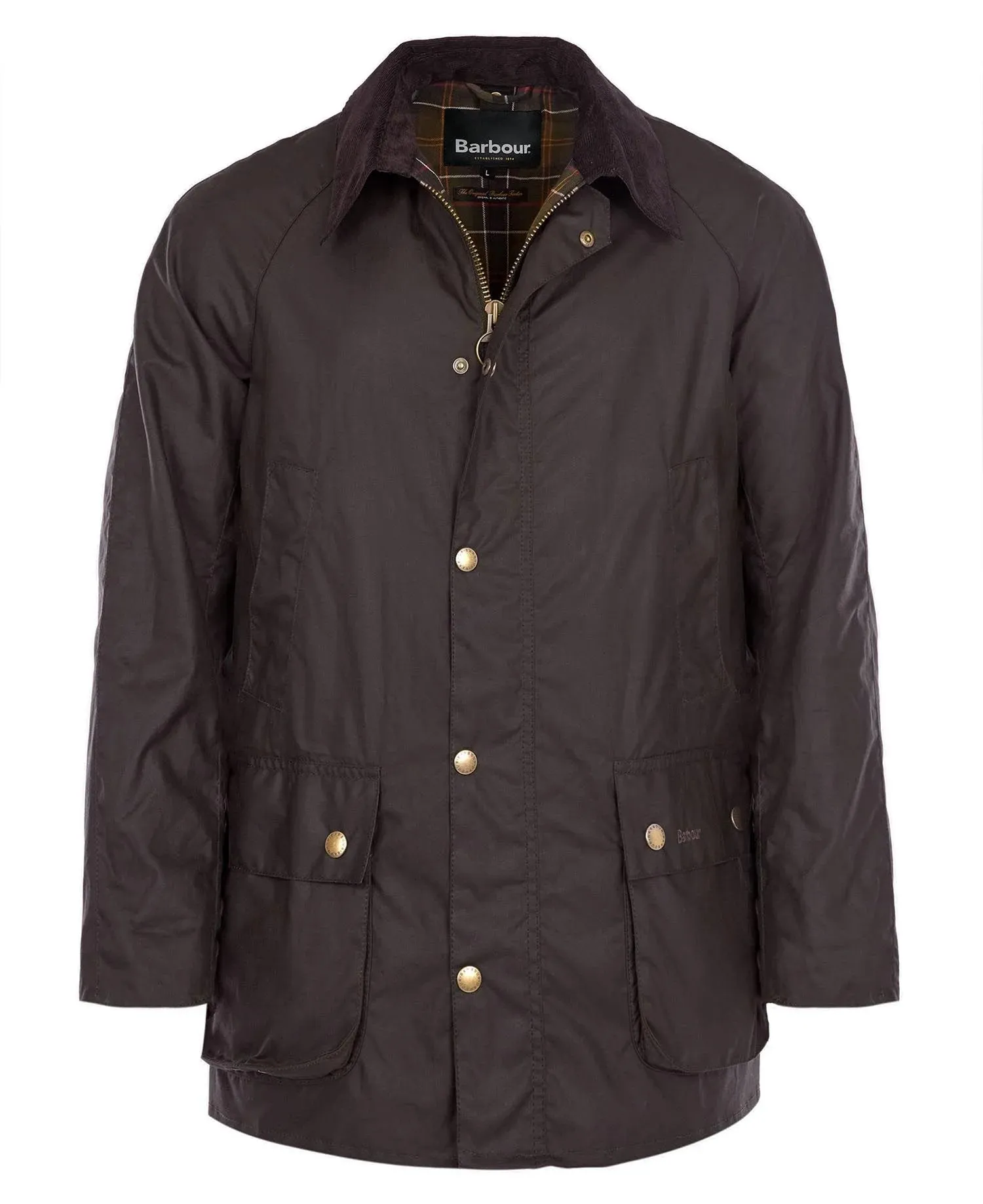Barbour Ashby Wax Jacket Olive sold by Railcar