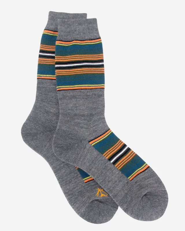 National Park Stripe Crew Socks - Olympic sold by Railcar