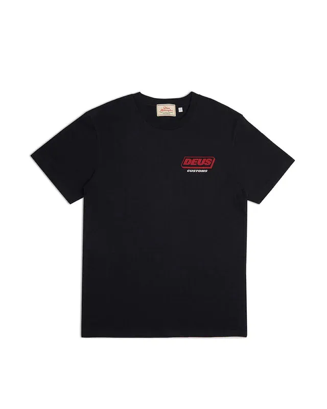 Deus Ex Machina Unchained Tee /Black sold by Railcar
