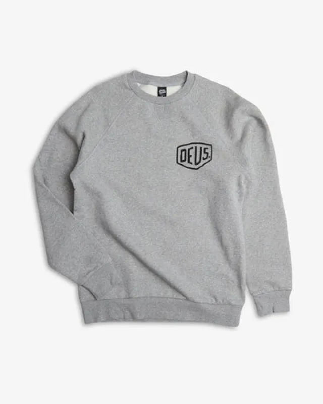 Deus Ex Machina Venice Address Crew/Grey Marle sold by Railcar