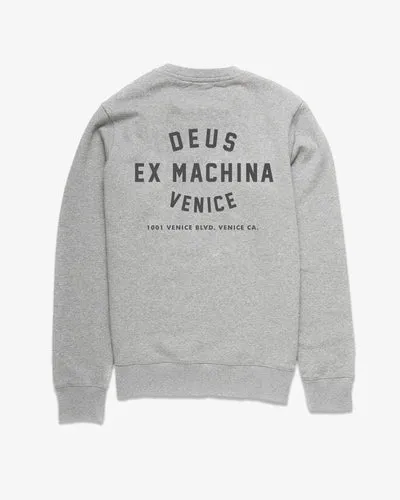 Deus Ex Machina Venice Address Crew/Grey Marle sold by Railcar product image thumbnail 2