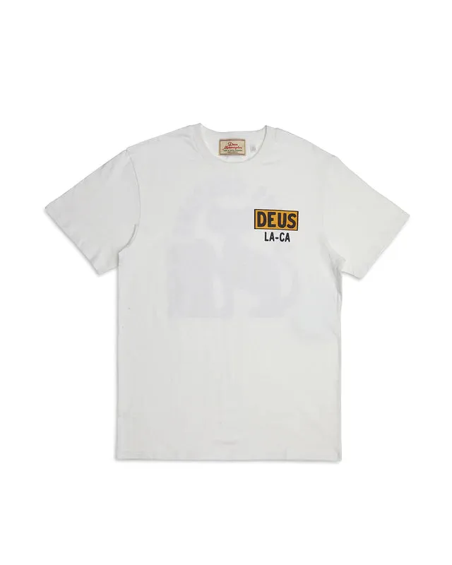 Deus Ex Machina Super Stitious Tee /Vintage White sold by Railcar